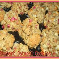 Rhubarb Oatmeal Cookies image
