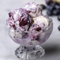 Sweet Corn And Blueberry Swirl Ice Cream Recipe by Tasty_image