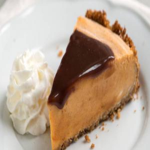 Frozen Pumpkin Pie with Tequila Chocolate Topping_image