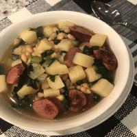 Portuguese Sausage and Kale Soup (Caldo Verde)_image