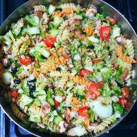 Rainbow Rotini Salad image