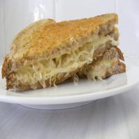 Grilled Cheese Sandwich With Sauerkraut on Rye Recipe image