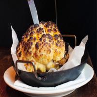 Whole Roasted Cauliflower with Whipped Goat Cheese_image