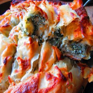 Filo Pie With Nettles and Yoghurt image