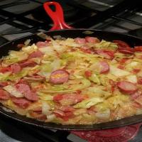 Fried Cabbage with Sausage_image