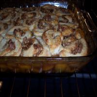 Fresh Peach Cobbler With Praline Biscuits image