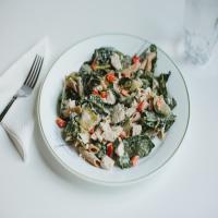 Spinach & Artichoke Pasta Salad image