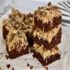 German Chocolate Brownies | Cake Mix Brownies_image