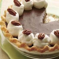 chocolate nut truffle pie_image