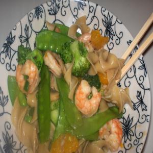 Noodles and Stir Fried Shrimp Medley image