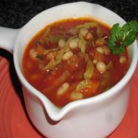Cabbage and White Bean Soup image
