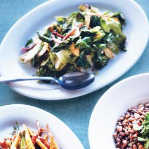 Wilted Escarole with Country Ham and Chiles_image
