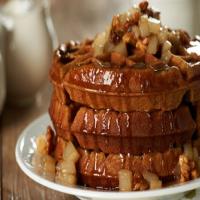 Gingerbread Waffles with a Pear-Walnut Compote Recipe - (4.4/5)_image