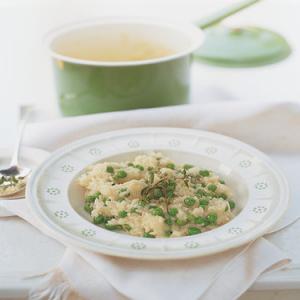 Risotto with Peas, Marjoram, and Asiago_image