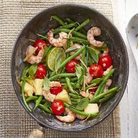 Thai prawns with pineapple & green beans_image