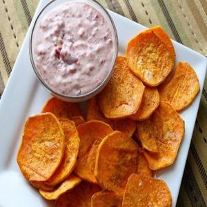 Sweet Potato Chips with Cranberry Aïoli_image