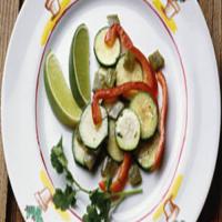 Cactus, Zucchini and Red Pepper Salad image