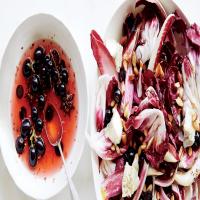 Radicchio Salad with Pickled Grapes and Goat Cheese image
