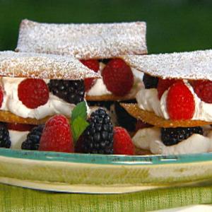 Berry Napoleons with Sugared Wonton Wrappers image
