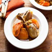 Chicken Stew With Sweet Potatoes, Almonds and Apricots image