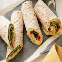 Hummus and Grilled Vegetable Wrap image
