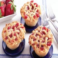 Mini Strawberry Rhubarb Lattice Pies image