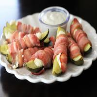Bacon-Wrapped Pickles image