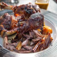 Turkey Leg Confit with Shallots and Thyme image