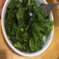 Lemon & Garlic Spinach image