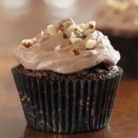 Brownie Cupcakes with Hazelnut Buttercream image