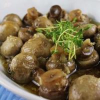 Baked Mushrooms with Thyme and White Wine image