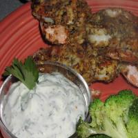 Chipotle Dry-Rub Shrimp With Cilantro Dipping Sauce_image