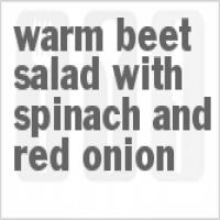 Warm Beet Salad with Spinach and Red Onion_image