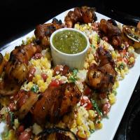 Tex Mex grilled shrimp and corn salad image