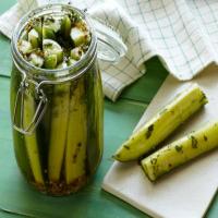 Homemade Spicy Dill Pickles image