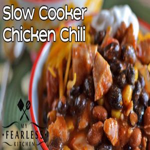 Slow Cooker Chicken Chili - My Fearless Kitchen_image