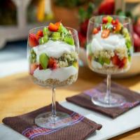 Strawberry Kiwi Quinoa Breakfast Parfait image