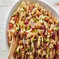 Chicken Pasta Salad with Grapes and Poppy Seed Dressing image