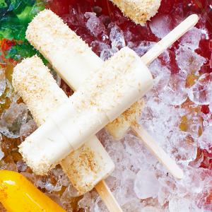 Lime & coconut ice lollies image