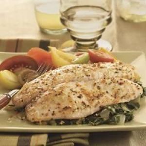 Baked Tilapia with Garlic and Herb Oil_image