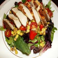 Coriander Chicken With Tomato Corn Salad_image