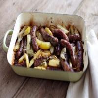 Rick Stein sausages with lemony potatoes_image