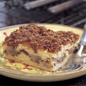 Sour Cream Coffee Cake with Pears and Pecans Recipe | Epicurious.com_image
