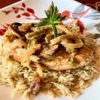 Creamy Hatch Chile and Mushroom Chicken Breasts image