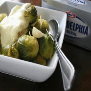 Pan Seared Brussel Sprouts with Aioli Sauce_image