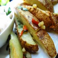 Baked French Fries With Chile Peppers & Cilantro_image