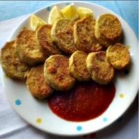 Spicy Fried Eggplant (Aubergine) in Cornmeal_image