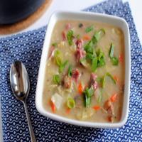 Cream of Corned Beef, Cabbage and Potato Soup_image