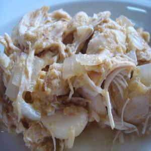 Spicy Crock Pot Chicken Chile Verde (Low Fat) image