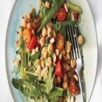 Marinated Chickpeas with Quinoa and Dandelion Greens_image